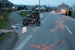 Nehoda osobního vozidla a motocyklisty v Pěnčíně