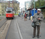 Jabloneckou tramvají v Jablonci nad Nisou 2013, pamětník pan Šafařík