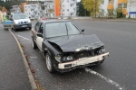Vozidlo BMW, které bylo poškozeno při nehodě