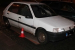 Peugeot 106, jehož řidič se střetl s chodkyní v centru Jablonce nad Nisou