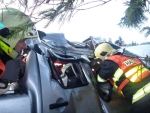 Nehoda vozidla Nissan v osadě Jizerka