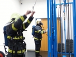 Výcvik s dýchací technikou hasičů z Libereckého kraje na polygonu v Jablonci nad Nisou