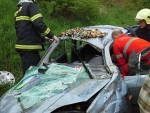 Nehoda na silnici R35 u sjezdu na Jeřmanice ve směru do Liberce