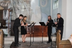 Jablonecké klarinetové kvarteto s varhaníkem Markem Nováčkem v kostele Povýšení sv. Kříže