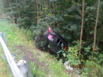 Nehoda na silnici č. 65 na sjezdu z rychlostní komunikace R35 ve směru na Jablonec nad Nisou