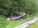 Nehoda na silnici č. 65 na sjezdu z rychlostní komunikace R35 ve směru na Jablonec nad Nisou