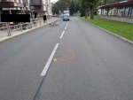 Nehoda cyklisty v ulici Krkonošská v Desné
