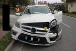 Střet Mercedesu Benz se Škodou Fabia v Lučanech nad Nisou