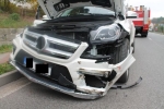 Střet Mercedesu Benz se Škodou Fabia v Lučanech nad Nisou