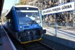 Vlak Stadler dorazil poprvé až do Sklářské Poreby