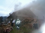 Požár domu v Tanvaldě