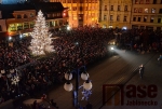 Rozsvícení vánočního stromu v Jablonci