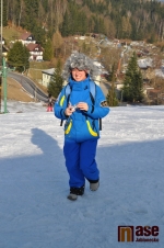 Maškarní rej na lyžích v lyžařském areálu Výšina v Tanvaldě
