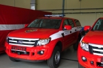Dva nové Fordy Ranger Double Cab XL 2,2 TDCi byly předány krajským hasičům