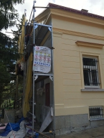 Aktuální opravy na domku hřbitovní správy v Jablonci nad Nisou