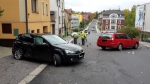 Nehoda dvou aut v ulici Mánesova v Jablonci nad Nisou