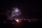 Novoroční ohňostroj na jablonecké přehradě a v Kokoníně