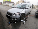 Nehoda na křižovatce ulic Skřivánčí a Vodní v Jablonci nad Nisou