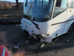 Dopravní nehoda autobusu s osobním automobilem v Jablonci nad Nisou