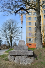 Křížek ve Vysoké ulici v Jablonci po rekonstrukci