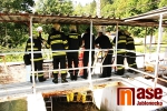 Záchrana úvíznutého srnce v jednom z průmyslových objektů v Jablonci nad Nisou - Mšeno