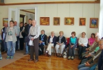 Vernisáž výstavy obrazů malíře Vladimíra Balcara v Riedlově vile v Desné