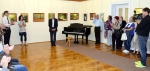 Vernisáž výstavy obrazů malíře Vladimíra Balcara v Riedlově vile v Desné