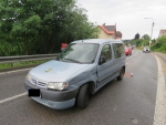 Nehoda tří aut v Lučanech nad Nisou