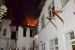 Požár bytového domu v ulici Horská v Jablonci nad Nisou