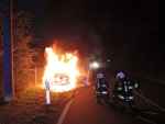 Požár auta v Jablonci - Proseči