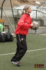 Obrazem : Soustředění dívčí fotbalové reprezentace v jabloneckých Břízkách
