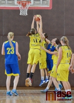Utkání basketbalistek Bižuterie Jablonec n. N. - Sluneta Ústí n. L.