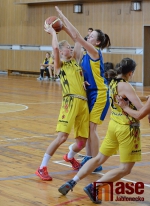 Utkání basketbalistek Bižuterie Jablonec n. N. - Sluneta Ústí n. L.