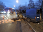 Dopravní nehoda v části Liberce Rochlice, kde došlo ke střetu dvou automobilů