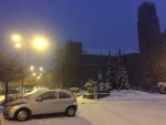 Sněhová nadílka v Jablonci 1. prosince 2016