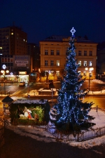 Betlém a vánoční strom v Železném Brodě