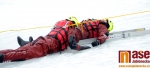 Hasiči trénovali záchranu osob z ledu