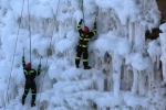 Cvičení hasičů v Horolezecké Aréně Hanibal Liberec