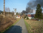 Požár stodoly ve Smržovce