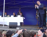 Prezident České republiky Miloš Zeman na návštěvě v Železném Brodě
