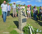 Odhalení pomníčku, na místě, kde 26. května 1937 blesk zabil dva hochy Mílu Šámala a Oldu Šikolu