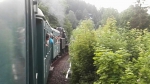 Parní vlak na nádraží v Tanvaldě a při průjezdu Plavy a Velkými Hamry