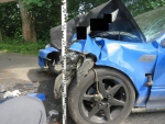 Nehoda kamionu a osobního auta v Rychnově u Jablonce