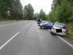 Nehoda dvou vozidel v Plavech