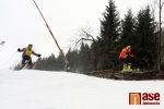 Ledovcová Rallye neboli Skicross na sjezdovce v Černé Říčce.