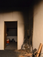 Požár v bytovém domě v Kořenově