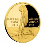 Ražba medailí věnovaných dvojici Hanč a Vrbata