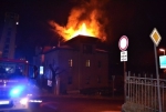Požár bytového domu v Liberci na křižovatce ulic Klostermanova a Lázeňská