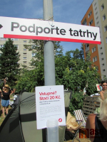 Putovní tatrhy na jabloneckém sídlišti Mšeno