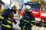 Cvičení hasičů v Jedličkově ústavu v Liberci
